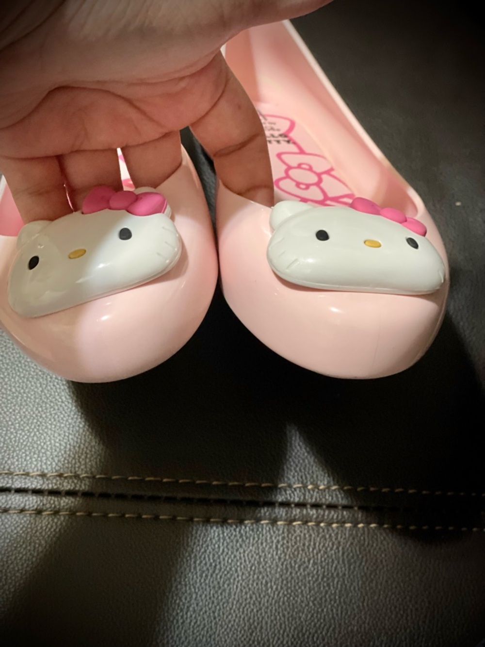 Mel by Melissa Pink Hello Kitty Jelly Flats for Kids - Picture 2 of 12